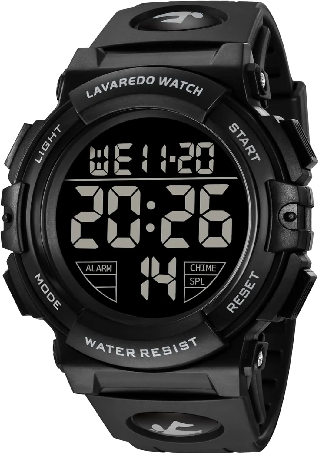 L LAVAREDO Mens Digital Watch Sports Military Watches Waterproof Outdoor Chronograph Wrist Watches for Men with LED Back Ligh/Alarm/Date