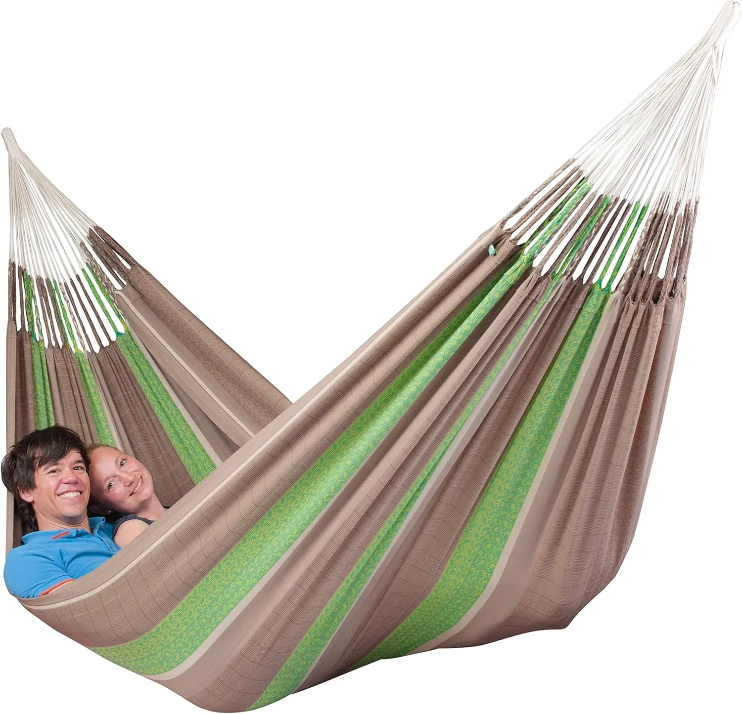 LA SIESTA Flora Chocolate - Organic Cotton Family Classic Hammock Size King