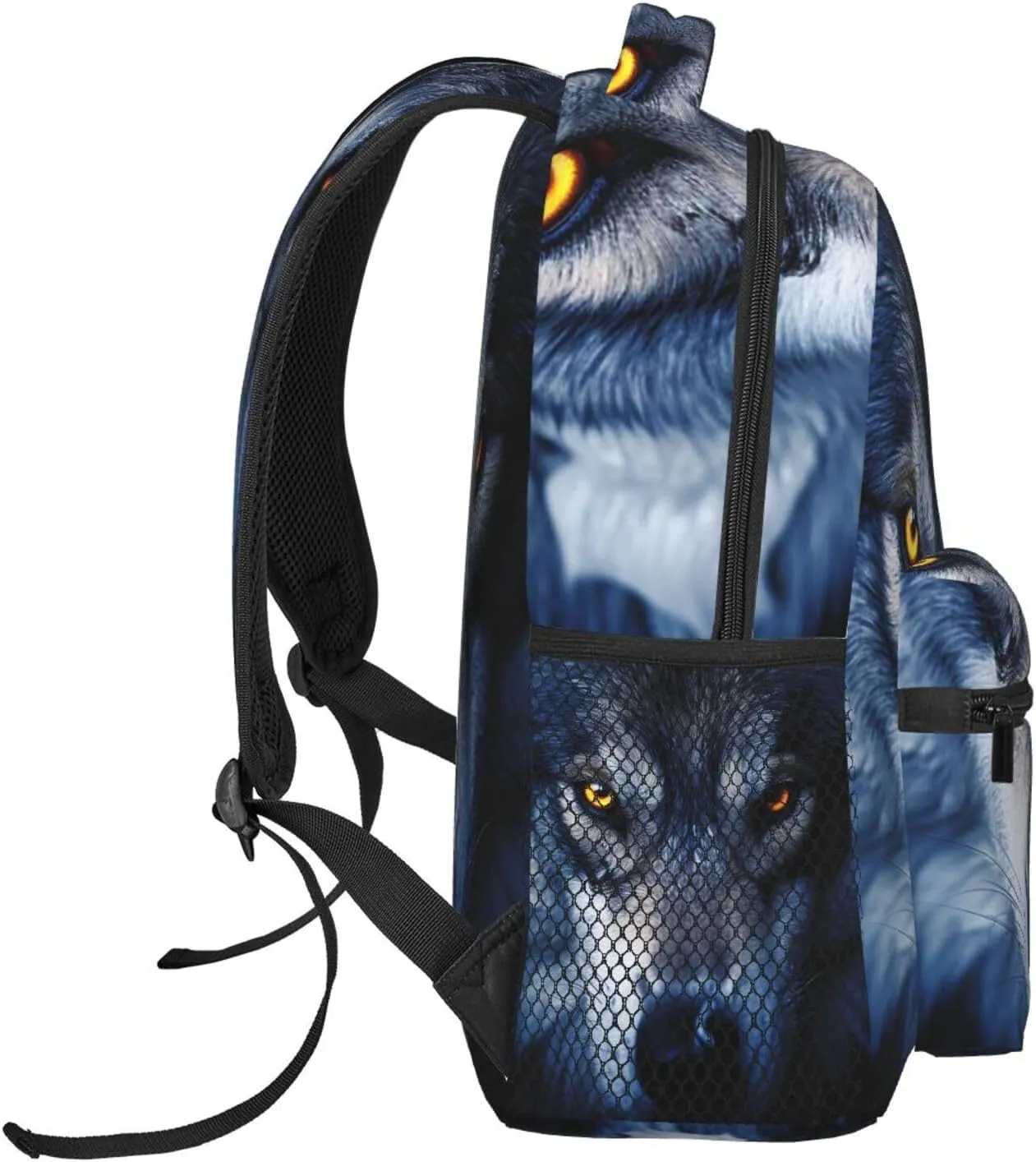 Laptop Backpack Lightweight Daypack for Men Women Wolf eyes Backpack Laptop Bag for Travel Hiking