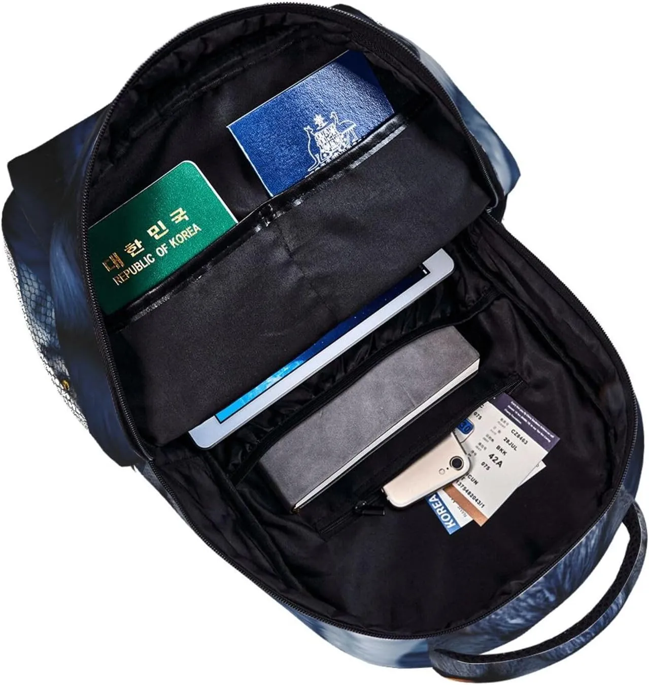 Laptop Backpack Lightweight Daypack for Men Women Wolf eyes Backpack Laptop Bag for Travel Hiking