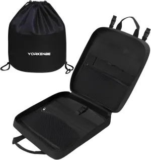 Large Camp Kitchen Organizer & Camping Cookware Bag, with Hanging Hooks & Drawstring, Heavy Duty Water Resistant Cookware Organizer for BBQ Outdoor Cooking Essentials