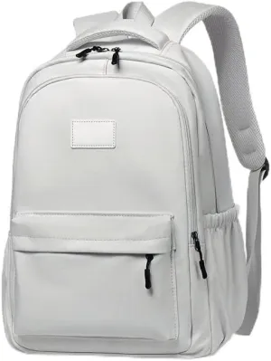 Large capacity Japanese Korean backpack trend fashion daily travel backpack (white)