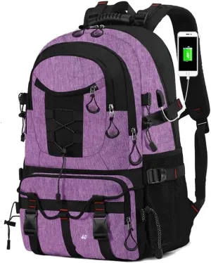 Large Capacity Multi Compartment Waterproof Travel Bag with Hiking Backpack