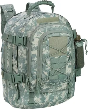 Large Military Bug Out Bag 3 Day Pack Expandable Backpack Army Daypack for Outdoor Hiking Hunting (ACU)