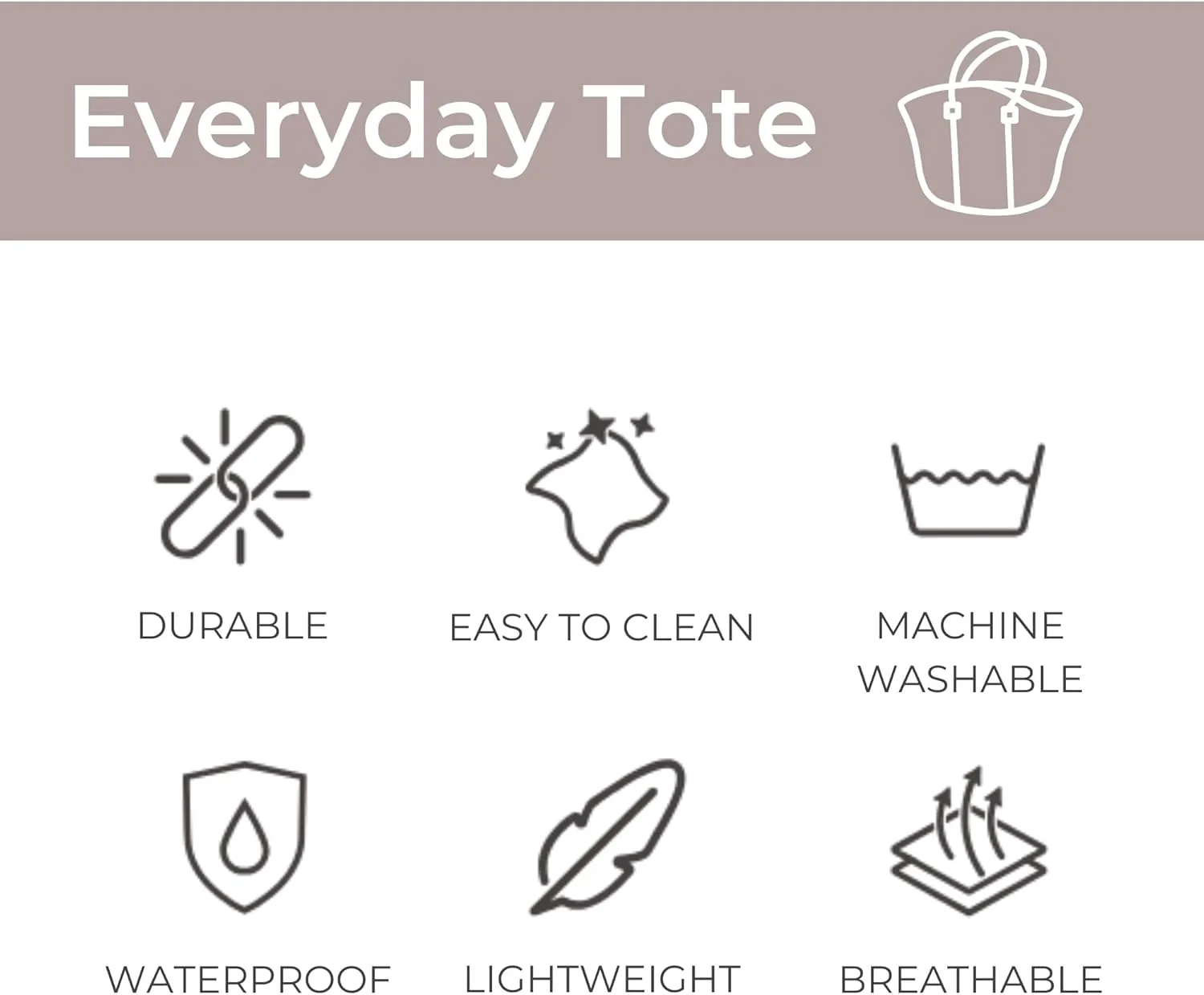 Large Neoprene Tote Bag for Women - Everyday Designer Handbag for Travel Work and Beach with Pockets and Zipper Pouch