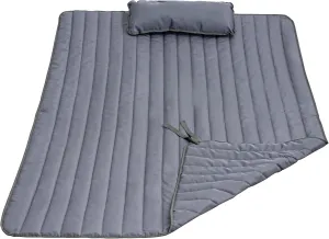 Lazy Daze Hammocks 2 Person Hammock Pad with Pillow, Double Polyester Quilted 78" x55" Replacement Pad for Rope Hammock, Gray
