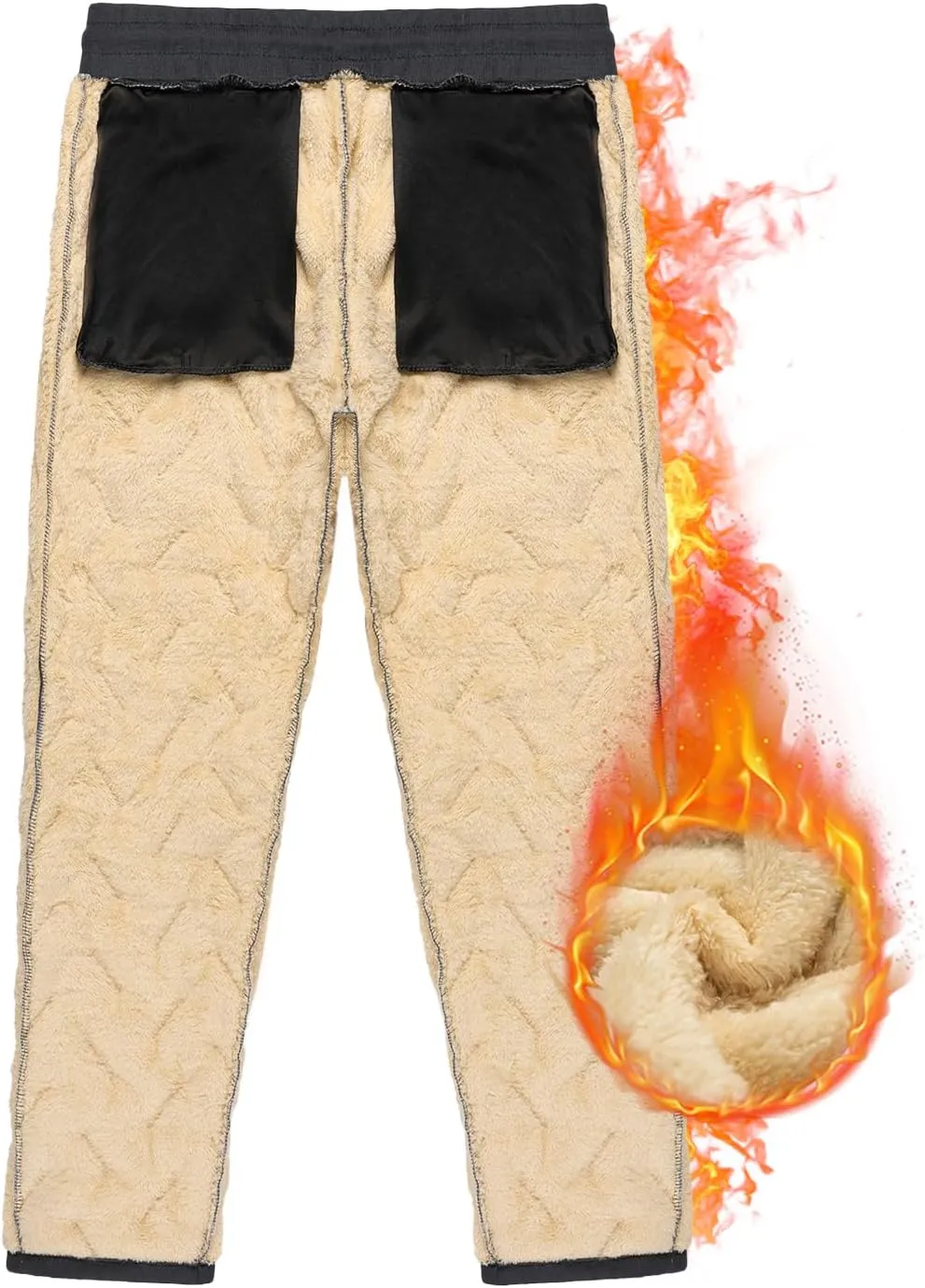 LBL Leading the Better Life Men's Winter Fleece Pants Sherpa Lined Sweatpants Active Running Jogger Pant