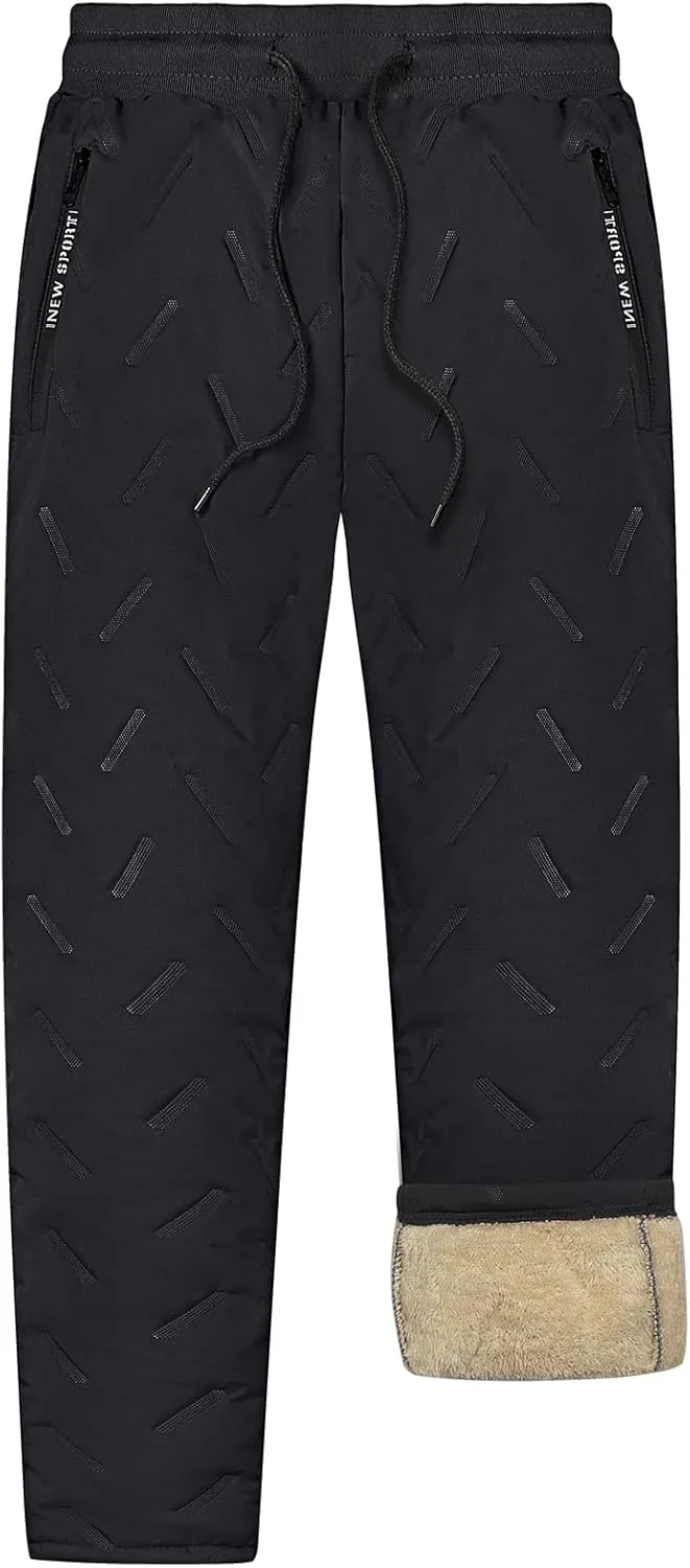 LBL Leading the Better Life Men's Winter Fleece Pants Sherpa Lined Sweatpants Active Running Jogger Pant