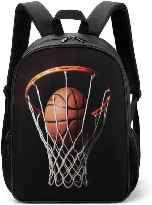 Lightweight Backpacks Cute Travel Bag Durable Basketball Printing Small Travel Backpack For Women & Men