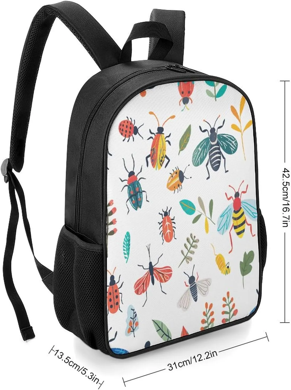 Lightweight Backpacks Cute Travel Bag Durable Cartoon Little Creatures Printing Small Travel Backpack For Women & Men