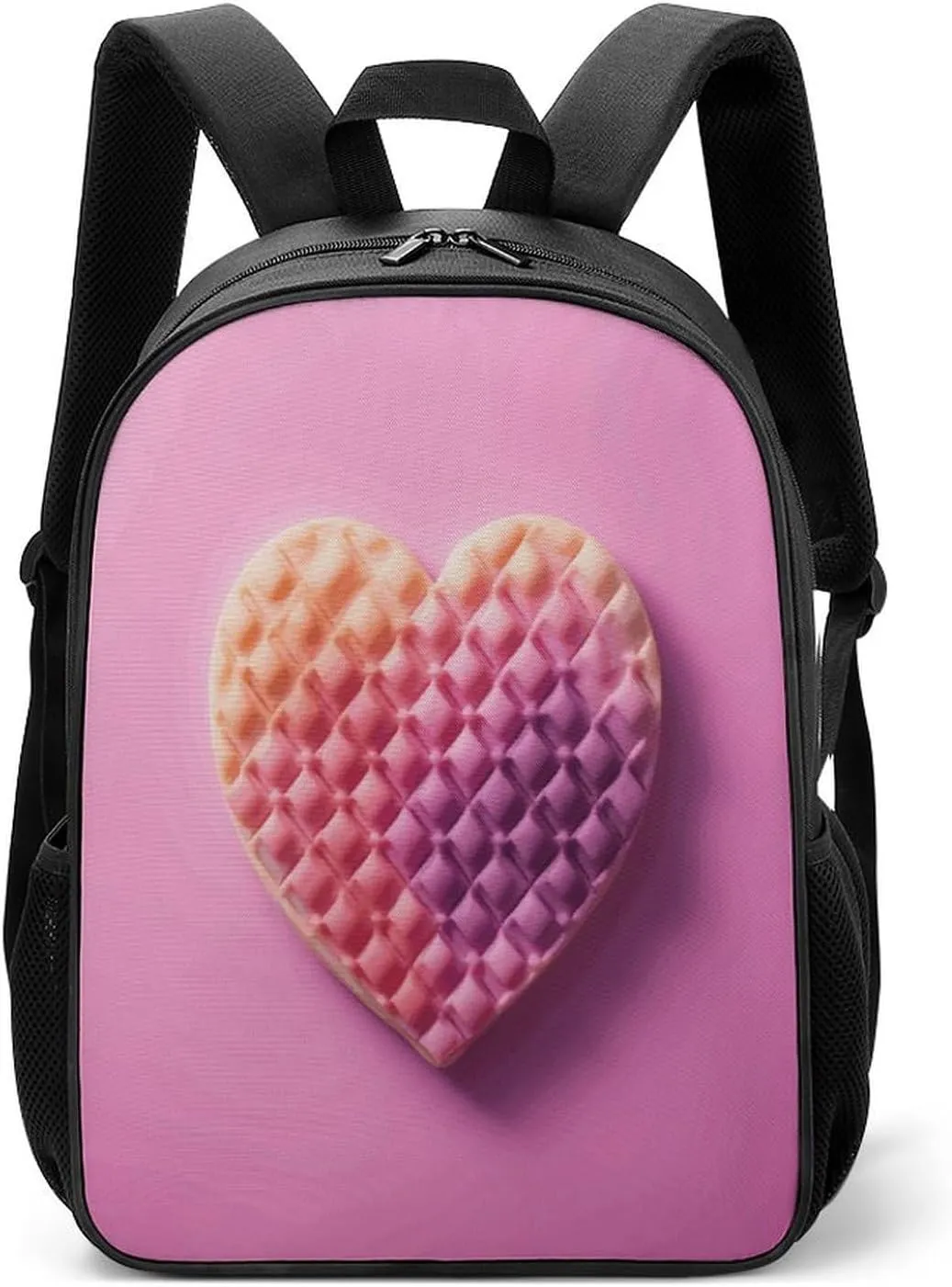 Lightweight Backpacks Cute Travel Bag Durable Colorful Waffles Printing Small Travel Backpack For Women & Men