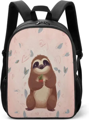 Lightweight Backpacks Cute Travel Bag Durable Cute Sloth Printing Small Travel Backpack For Women & Men