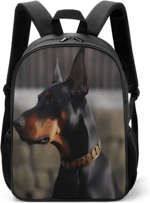 Lightweight Backpacks Cute Travel Bag Durable Doberman Printing Small Travel Backpack For Women & Men
