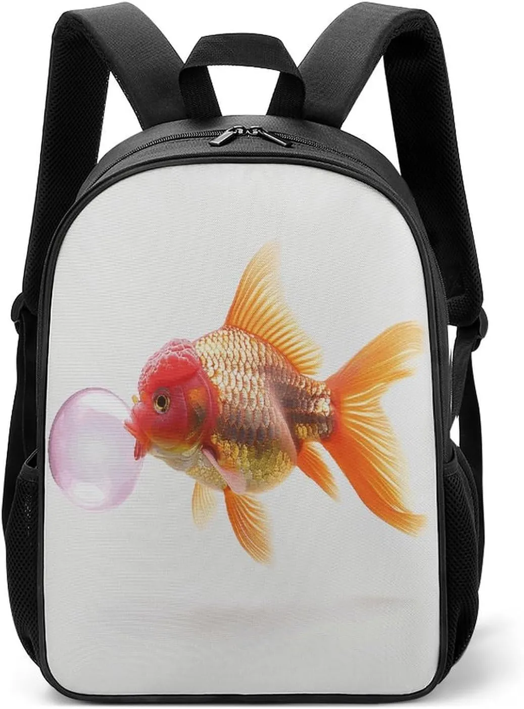 Lightweight Backpacks Cute Travel Bag Durable Fish Blowing Bubble Gum Printing Small Travel Backpack For Women & Men