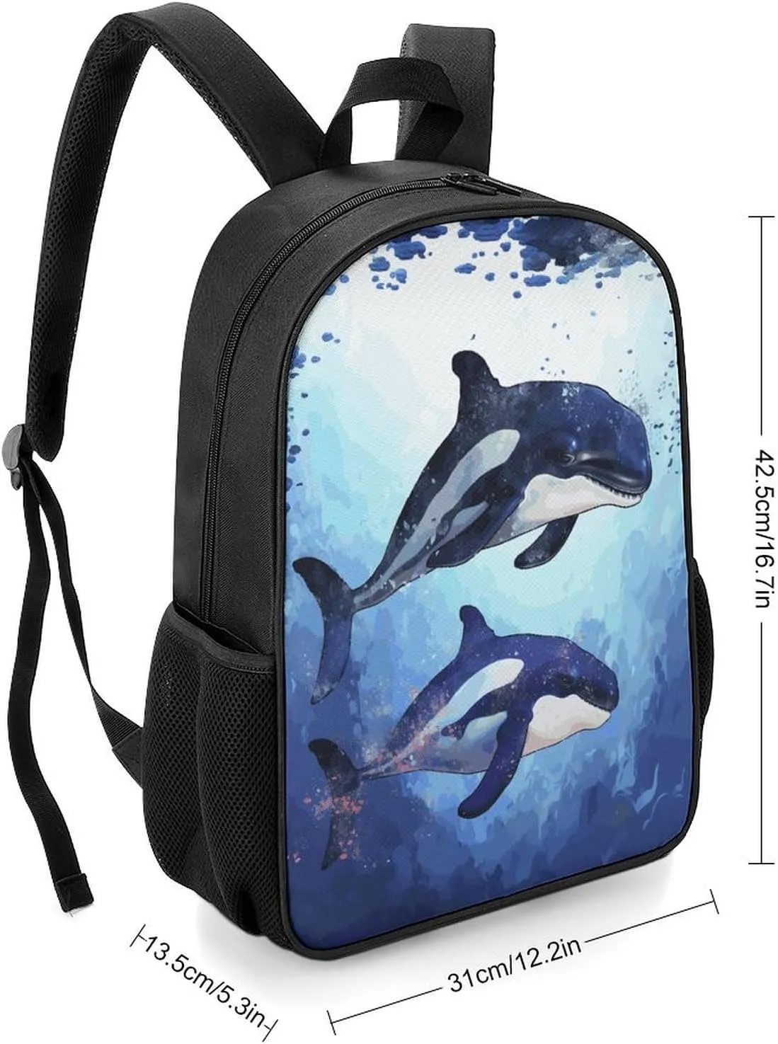 Lightweight Backpacks Cute Travel Bag Durable Organism Underwater Printing Small Travel Backpack For Women & Men