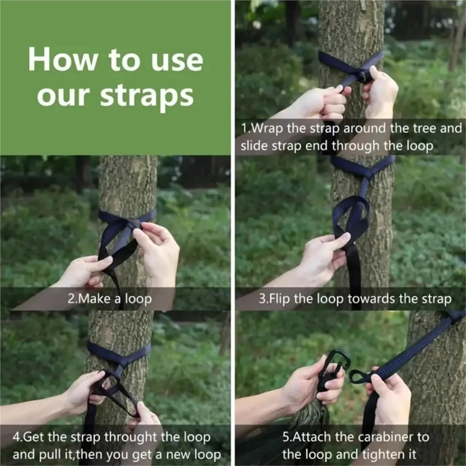 Lightweight Camping Hammock with Mosquito Net - High Strength Parachute Fabric for Outdoor Trips(Double Green,1pcs)