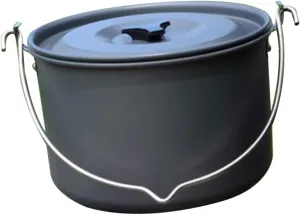 Lightweight Capacity Camping Pot with Folding Handle Portable Hanging Cookware for Outdoor Cooking for Picnics and Camping Adventures Ergonomic Design Hard Anodized