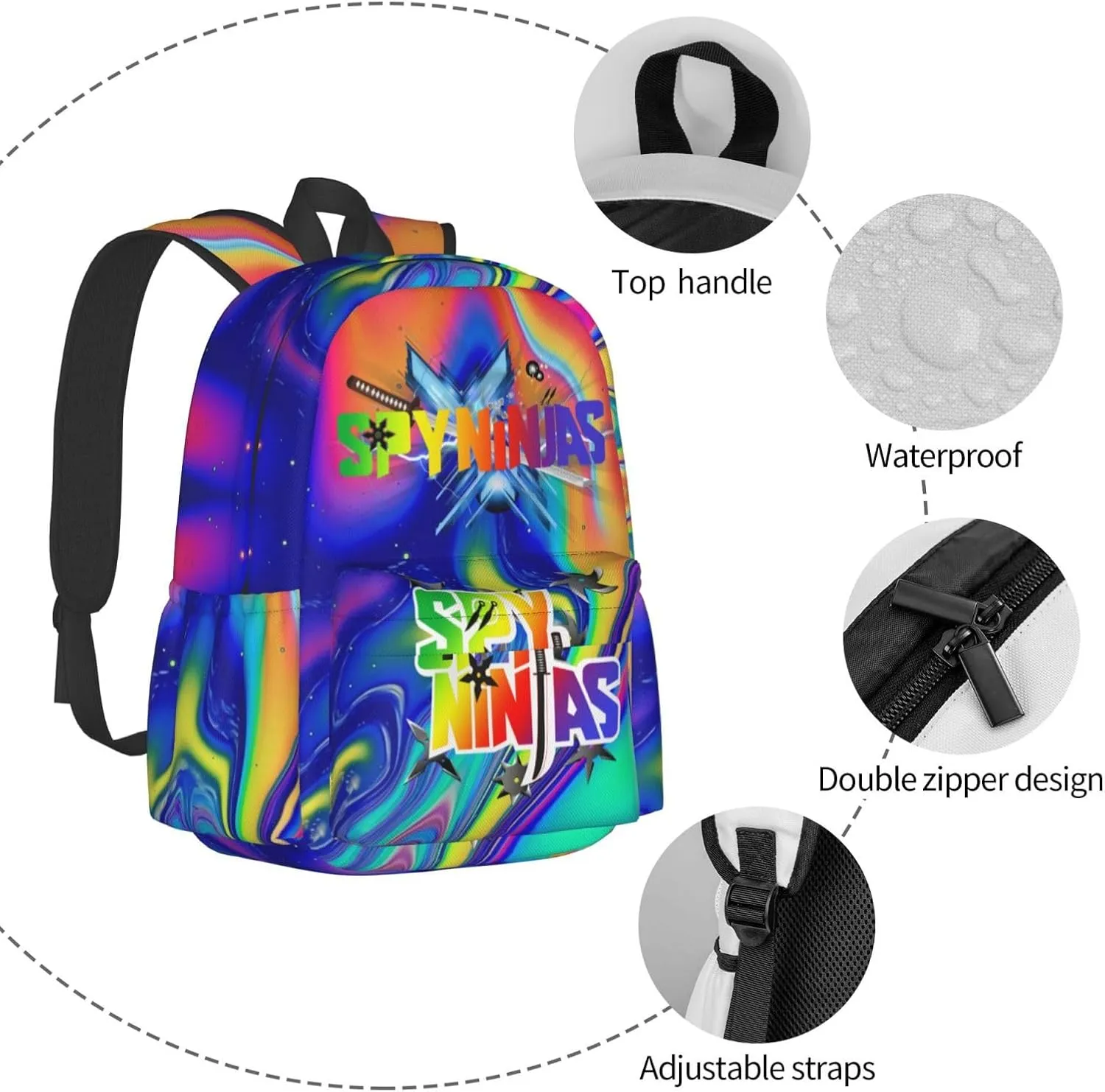 Lightweight Classic Large Capacity Backpack Multifunctional Daypack For Adult Outdoor Recreation