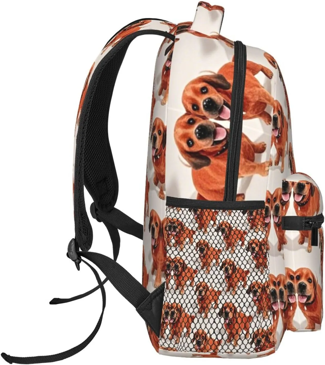 Lightweight Daypack Backpack for Sports Travel Running - Large Capacity Multipurpose Anti-Theft Bookbag, Funny Dog Art Laptop Backpack Daypack