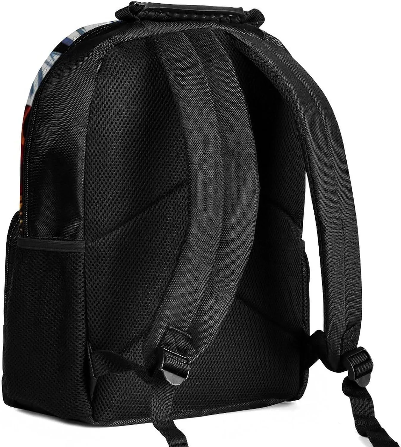 Lightweight Daypack Bookbag for Trekking Business Walking Cycling - Big Capacity Anti-Theft Multipurpose Carry On Bag, Psychedelic Space Astronaut Sunflower Snake Art Business Computer Bag