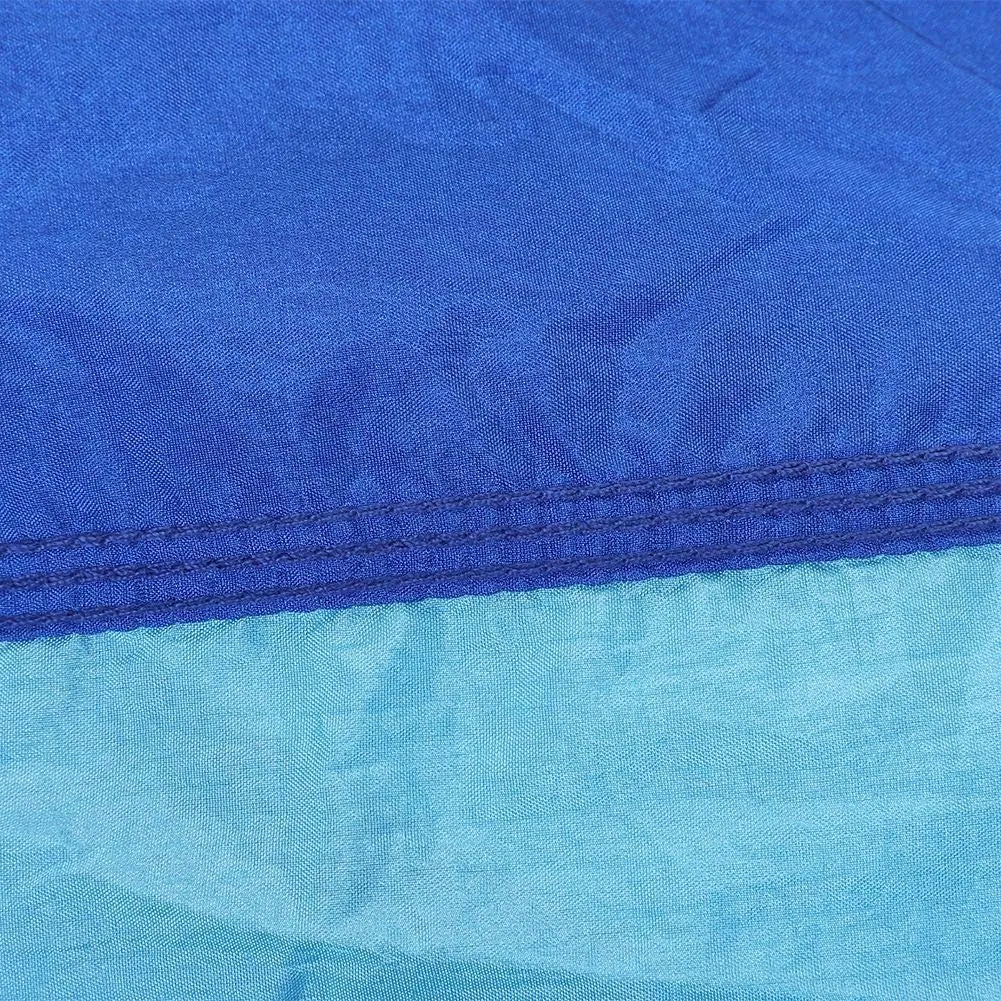 Lightweight Nylon Hammock for Camping and Travel, to Set Up with Tree Straps, Durably and Breathable, Supports Up to 300kg, Compact for Storage and (Sky Blue to Blue)