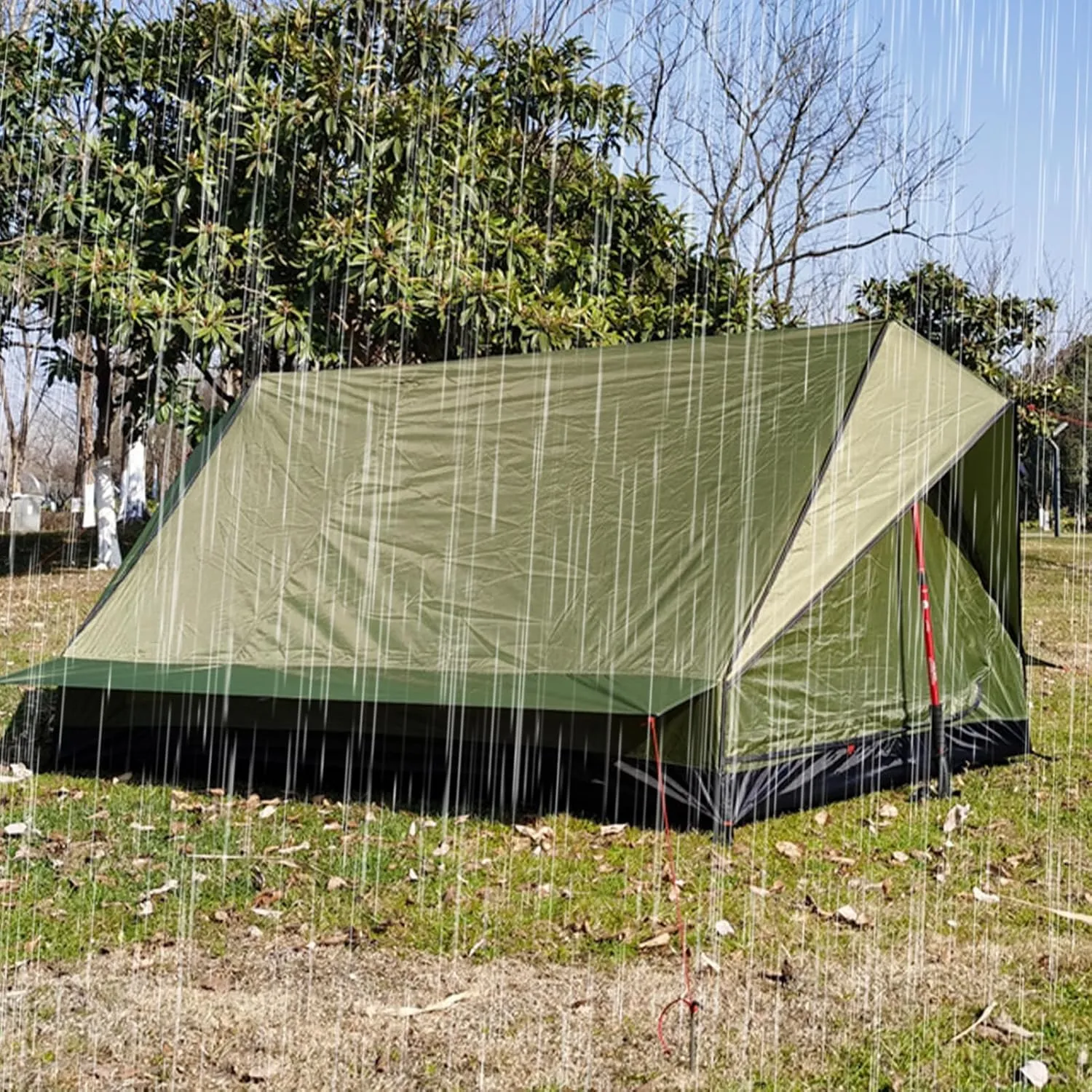 Lightweight Tent | Rodless Shelter for Climbing,Portable Weatherproof 2-4 People Tent for Outdoors Hiking Travel Backpacking Climbing