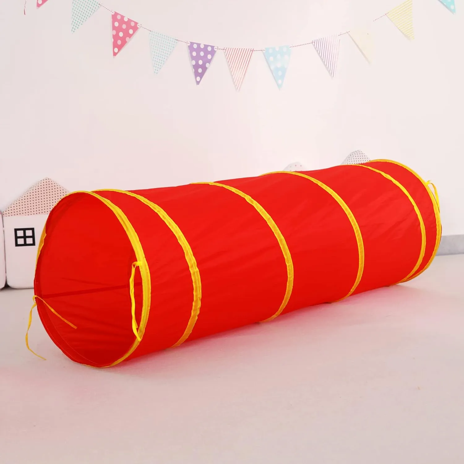 LimitlessFunN 3pc Pop Up Kids Play Tent, Crawl Tunnel, Ball Pit | Includes Carrying Case |, Children Indoor Playhouse for Baby, Toddlers, Boys & Girls, 47" D x 126" W x 34" H