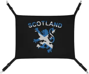 Lion Rampant Scotland Scottish Cat Hanging Hammock Soft Breathable Pet Cage Dog Hammock with Adjustable Straps and Metal Hooks