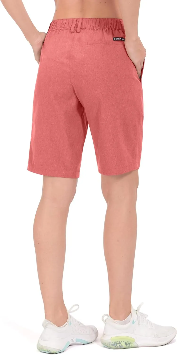 Little Donkey Andy Women's Bermuda Quick Dry Lightweight Stretch Shorts Golf Hiking Travel