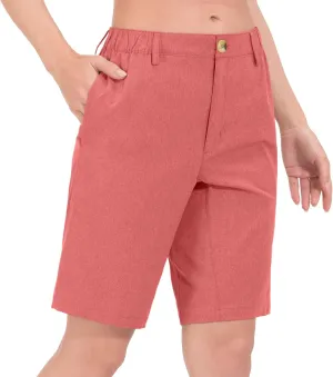Little Donkey Andy Women's Bermuda Quick Dry Lightweight Stretch Shorts Golf Hiking Travel