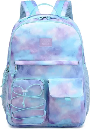 Lohol Galaxy Backpack for Kids Teen Girls, Casual Daypack with Anti Theft Pocket for Travel School (Galaxy C)