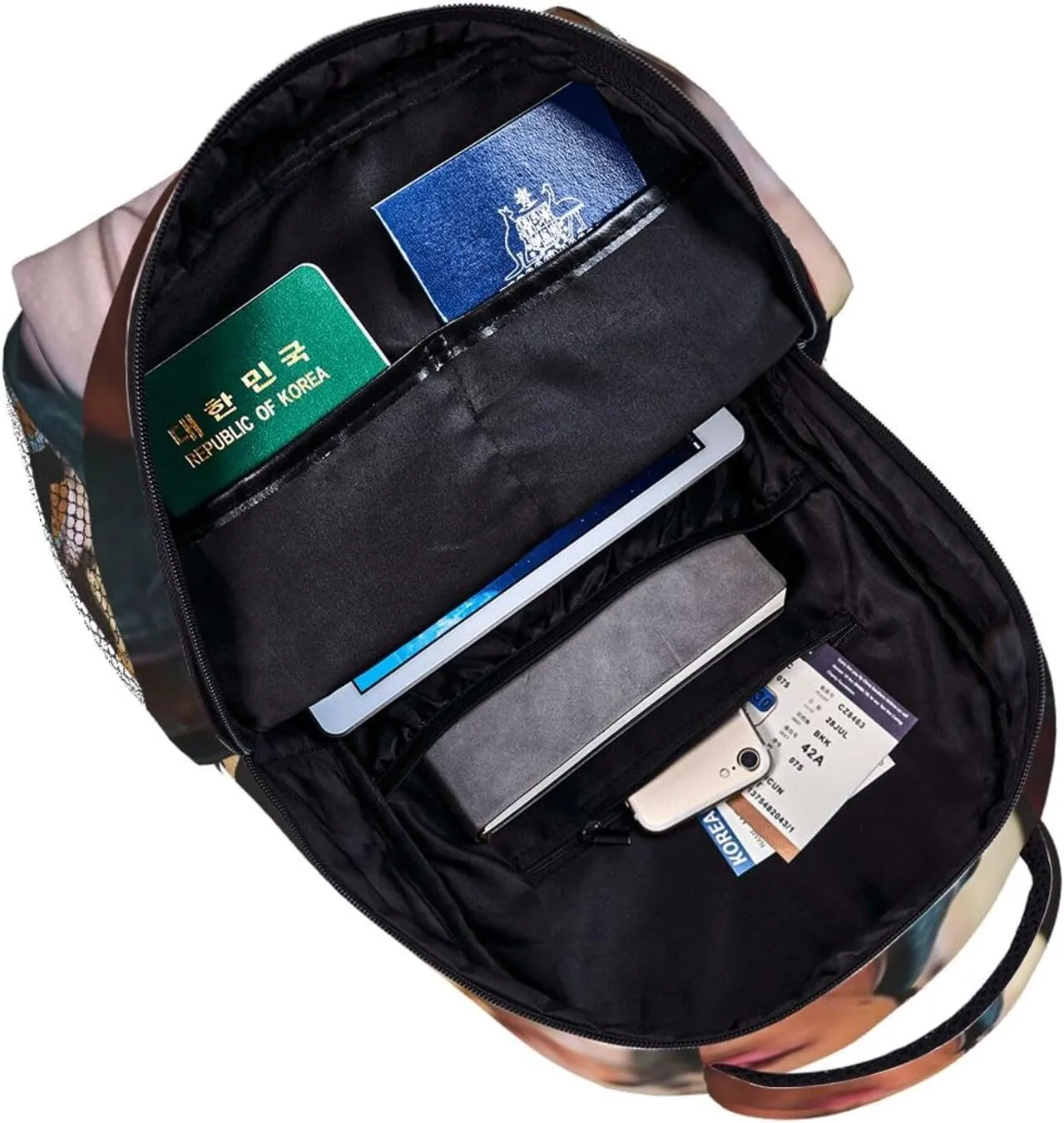 M-ichael Cimino Casual Student Backpack With Adjustable Shoulder Straps And Cushioned Back For Comfort Black