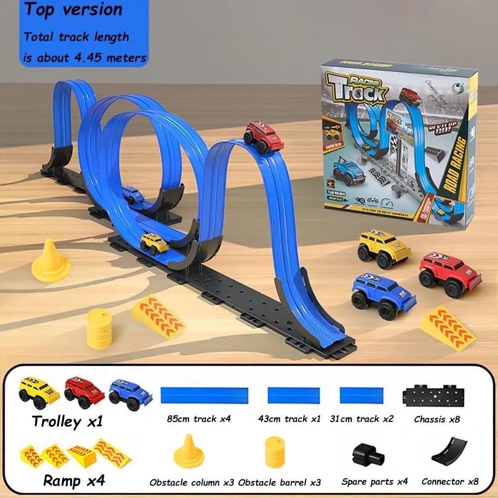 Magnetic Wall Climbing Toy Car, Anti Gravity Climber Toy, Inertial Magnetic Levitation, Cars That Drive on Walls and Ceiling, Puzzle Decompression Toys for Boys(Upgraded Track)
