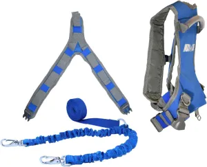 MDXONE Kids SKI Trainer Child SKI Harness with Absorb bungees 9' Rope and Removable seat Harness