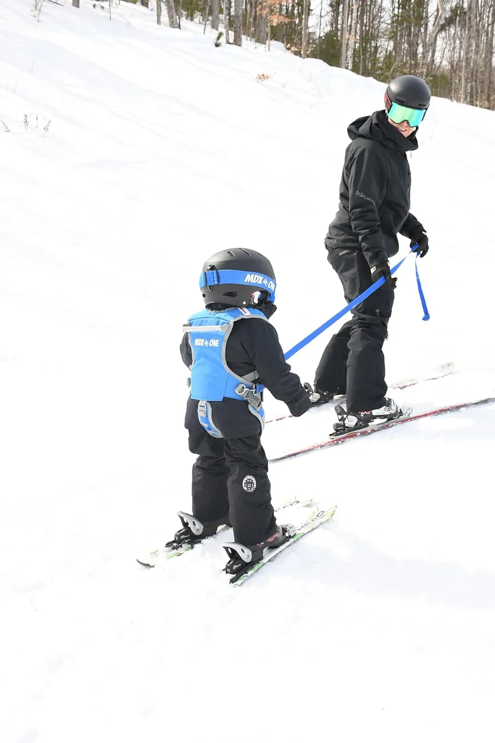 MDXONE Kids SKI Trainer Child SKI Harness with Absorb bungees 9' Rope and Removable seat Harness
