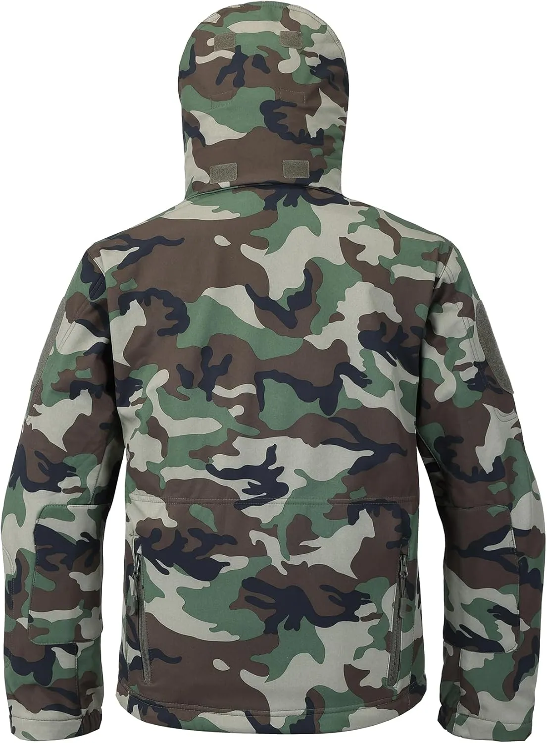 Men's Softshell Jacket Fleece Windproof Waterproof Thermal Tactical Coat Outdoor Jacket Hiking Camping
