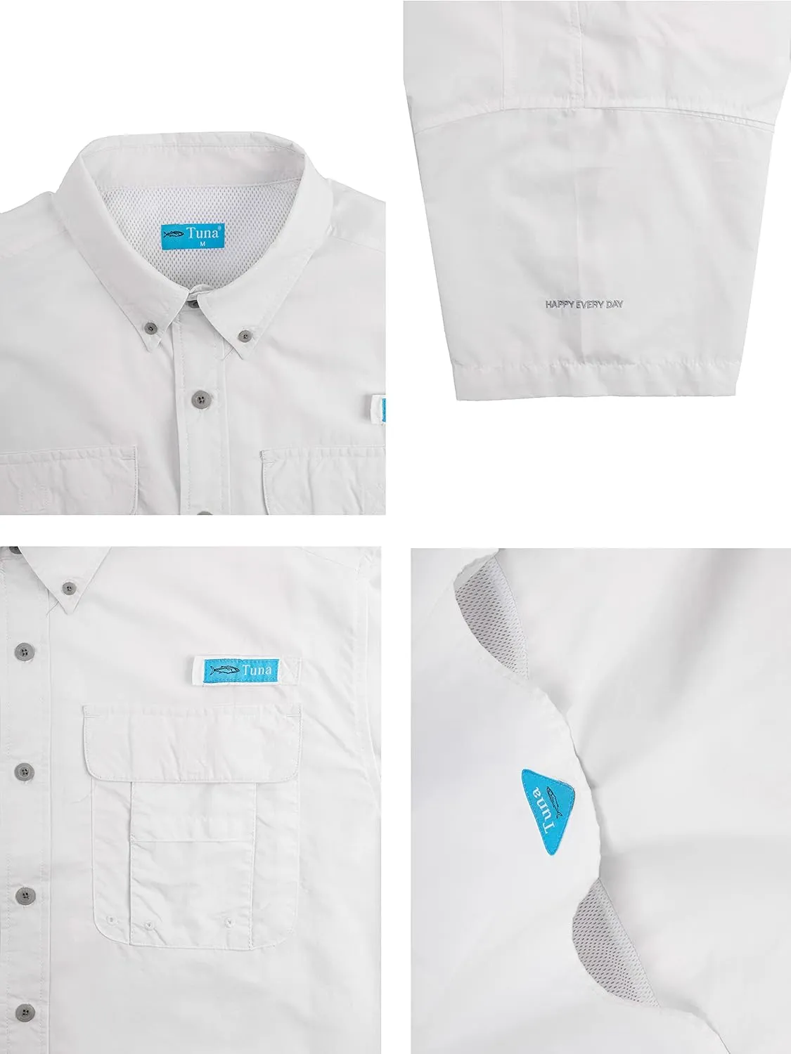 Men's UPF UV 50  Sun Protection Magellan Fishing SPF Camping Hiking Short Sleeve Shirts