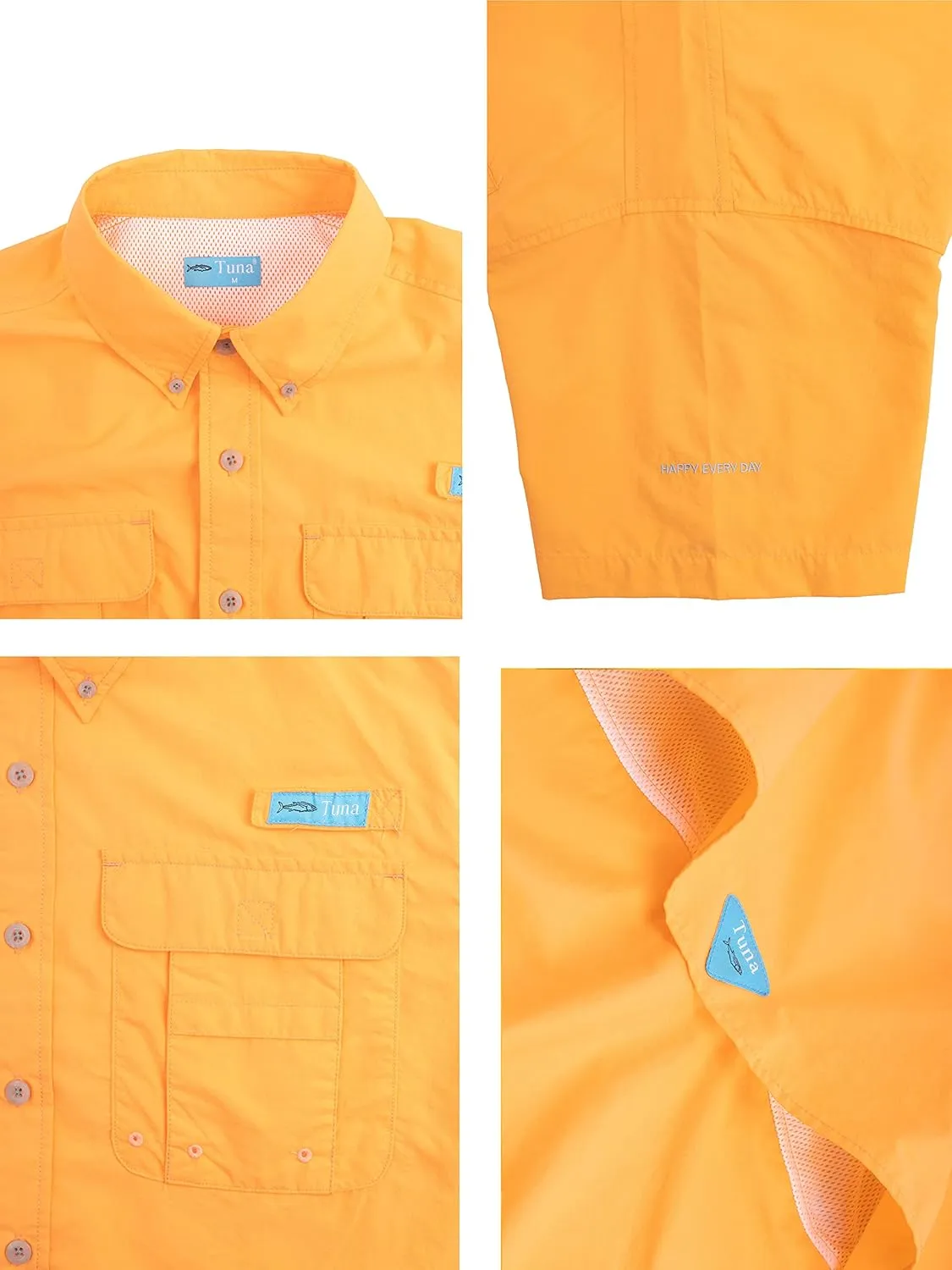 Men's UPF UV 50  Sun Protection Magellan Fishing SPF Camping Hiking Short Sleeve Shirts