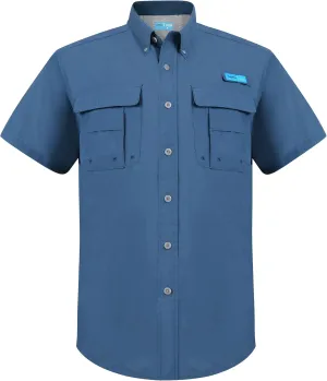 Men's UV UPF 50  Fishing Shirts for Men Sun Protection Breathable Fast Dry SPF Hiking Short Sleeve Shirt