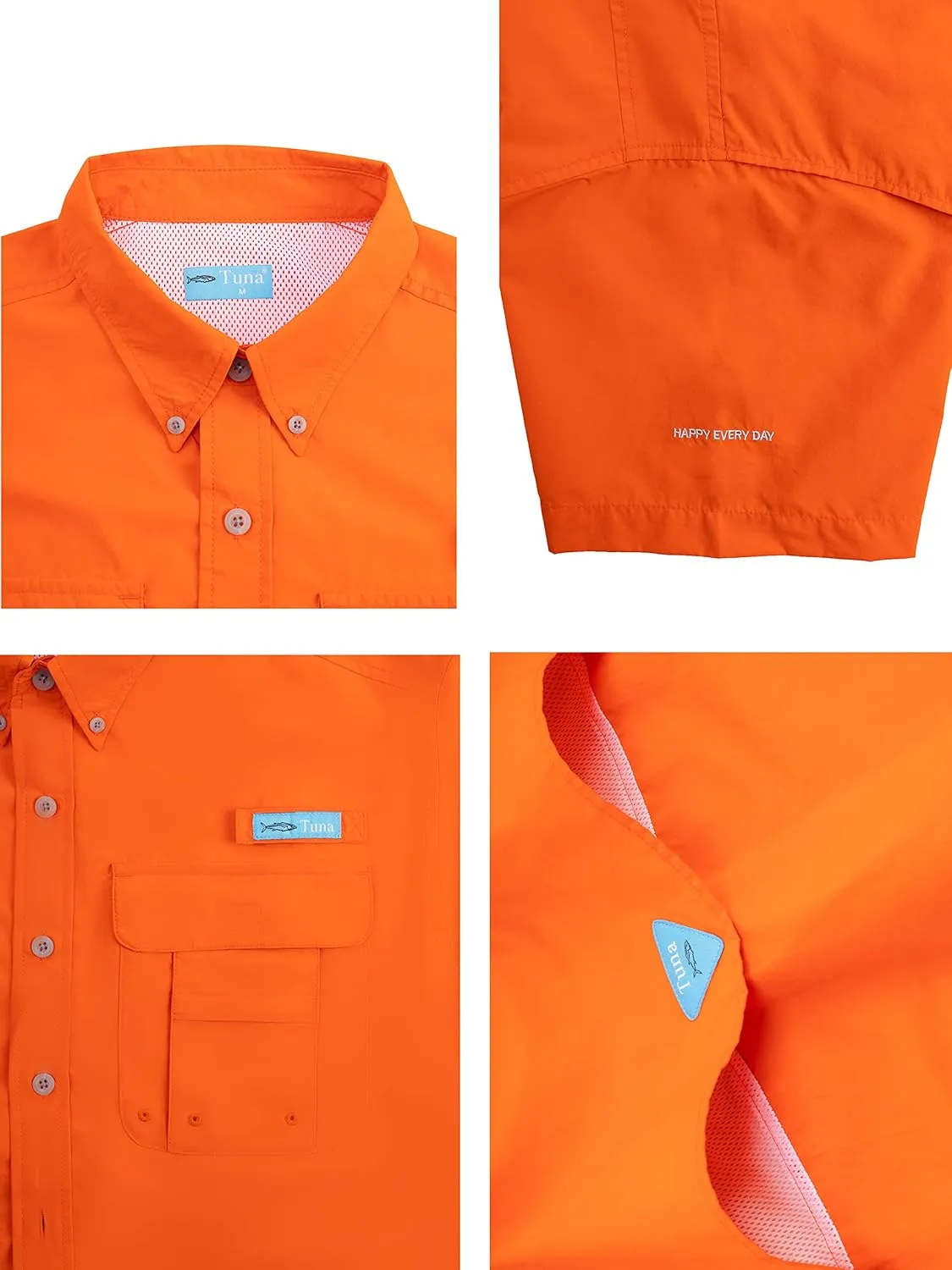Men's UV UPF 50  Sun Protection Magellan Fishing Waterproof SPF Hiking Camping Short Sleeve Shirts