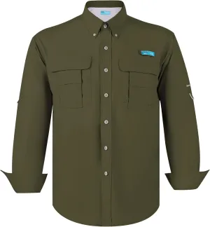 Men's UV UPF 50  Sun Protection Soild Anti-Static Waterproof Breathable Fast Dry Hiking Fishing Long Sleeve Shirt