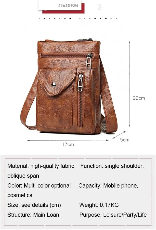 Mens Women's PU Leather Sling Backpack Hiking Chest Bag Crossbody Daypack Bags Birthday Christmas New Year Gift.
