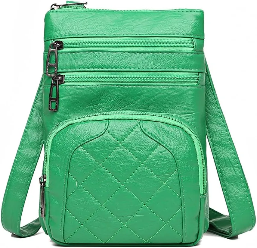 Mens Women's PU Leather Sling Backpack Hiking Chest Bag Crossbody Daypack Bags Birthday Christmas New Year Gift.