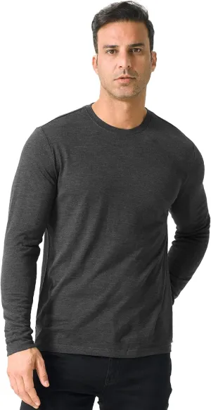 Merino Protect 100% Merino Wool Base Layer Mens Soft Long Sleeve Shirts Odor Resistance Thermal Underwear for Hunting Hiking