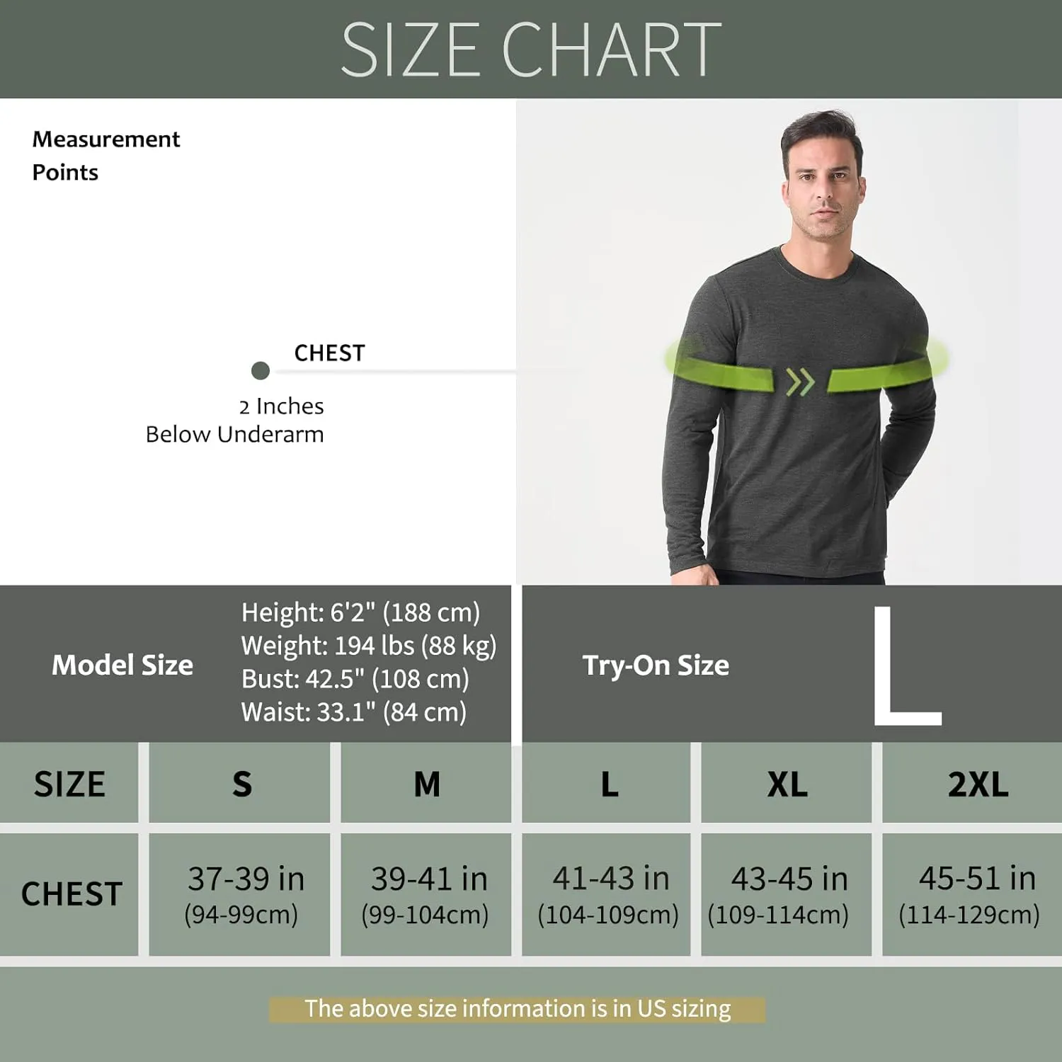 Merino Protect 100% Merino Wool Base Layer Mens Soft Long Sleeve Shirts Odor Resistance Thermal Underwear for Hunting Hiking