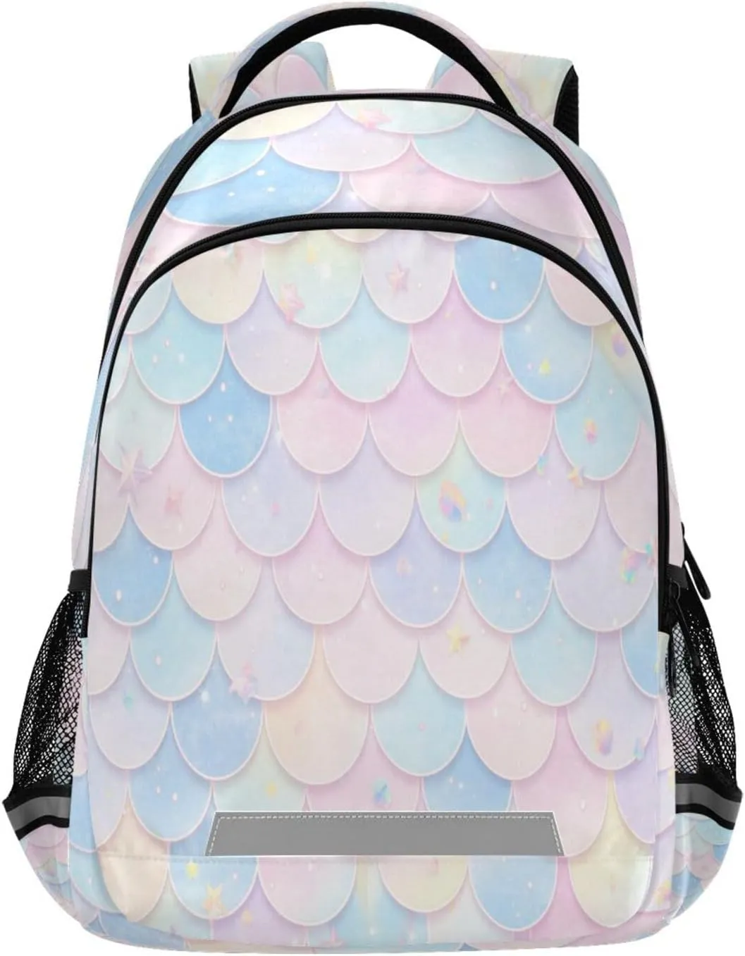 Mermaid Scales Design Waterproof Backpack - Casual Outdoor Sports Daypack with Ergonomic Shoulder Straps#556