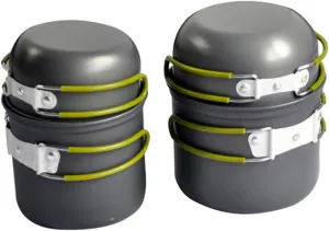 Milisten 1Set Portable Aluminium Alloy Outdoor Camping Cookware Lightweight and Durable Cooking Pots for Backpacking Hiking and Picnics and Easy