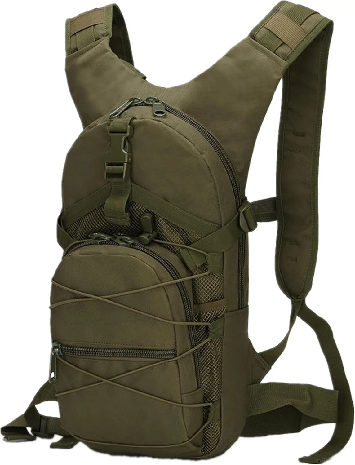 Military Tactical Backpack, 15L Outdoor Travel MOLLE Army daypack Bag for Climbing Trekking Hiking Running Cycling Biking Sports