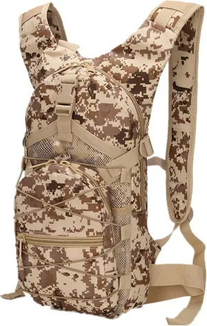 Military Tactical Backpack, 15L Outdoor Travel MOLLE Army daypack Bag for Climbing Trekking Hiking Running Cycling Biking Sports