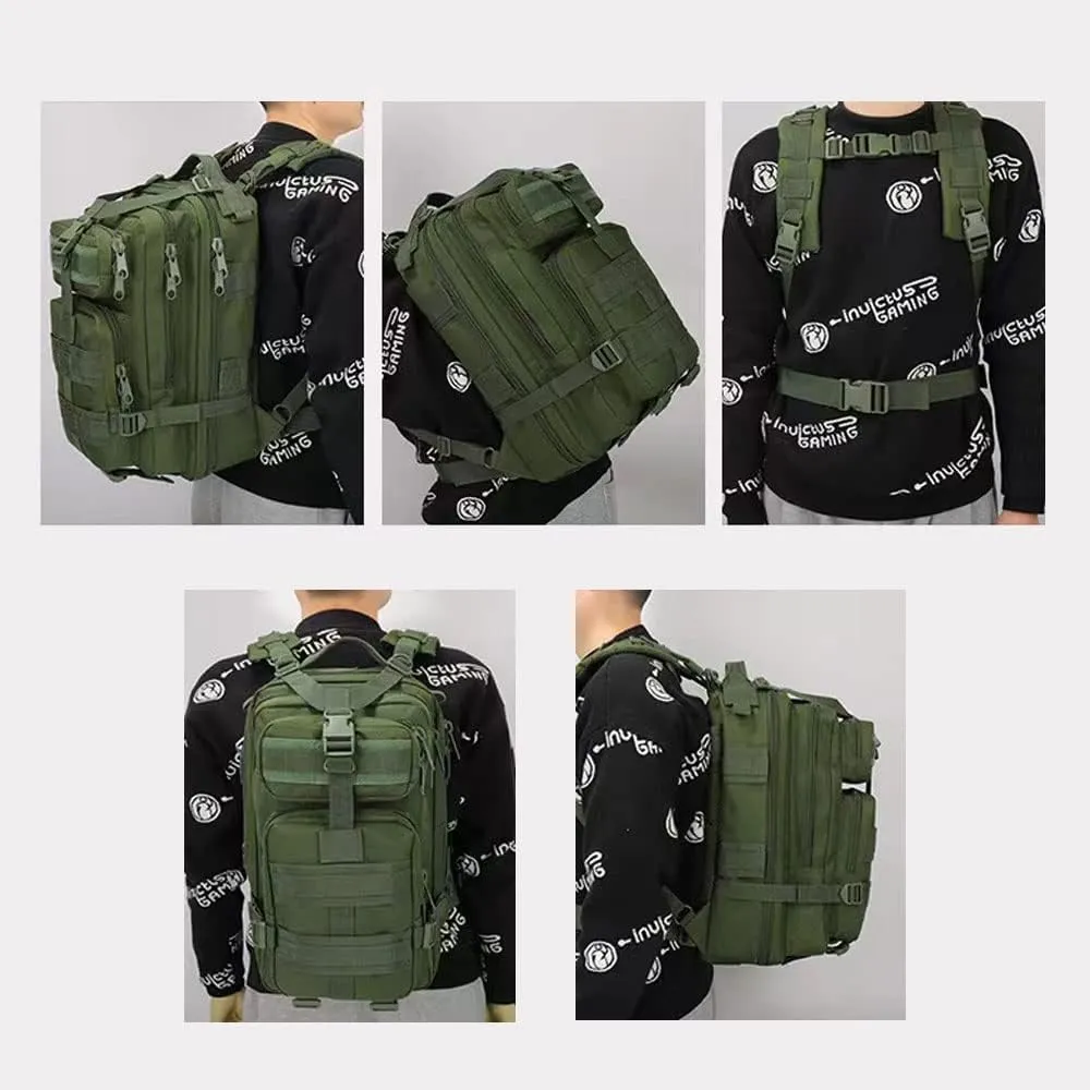 Military Tactical Camo Backpack for Men 40L Large Waterproof Camo Backpack for Hunting Tactical Travel Backpack (Desert Camo N1)
